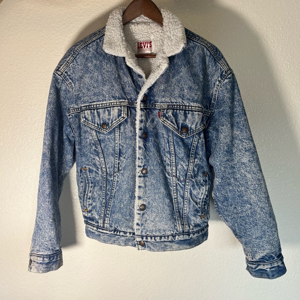 Levi's San Francisco White Sherpa-Lined Blue Denim Jacket